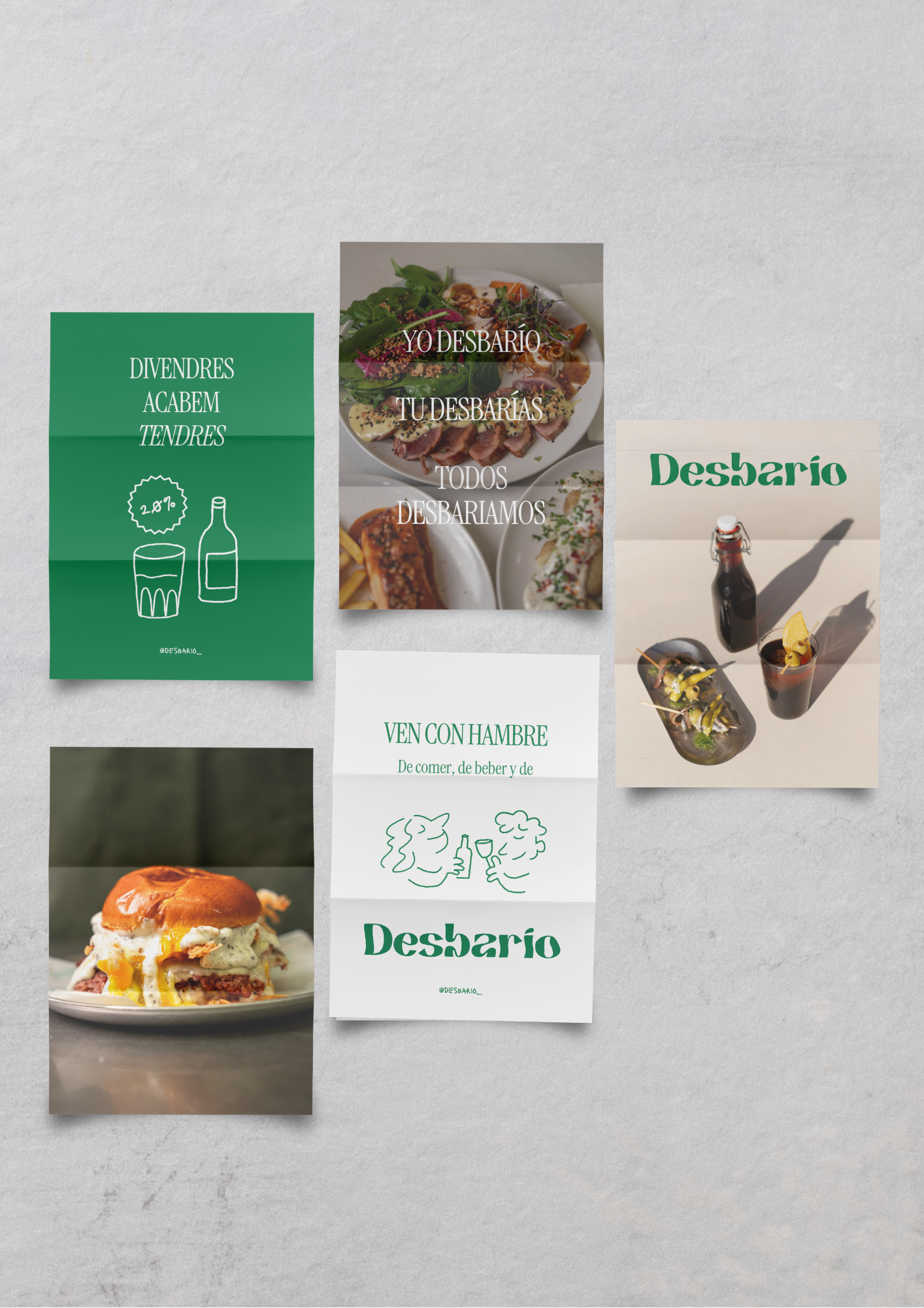 Cartells de Doublin Agència Creativa per Desbarío restaurant